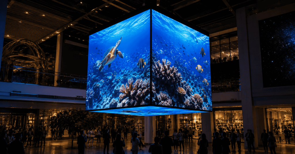 Four Sides, No Back: What an LED Cube Does That a Flat Screen Cannot
