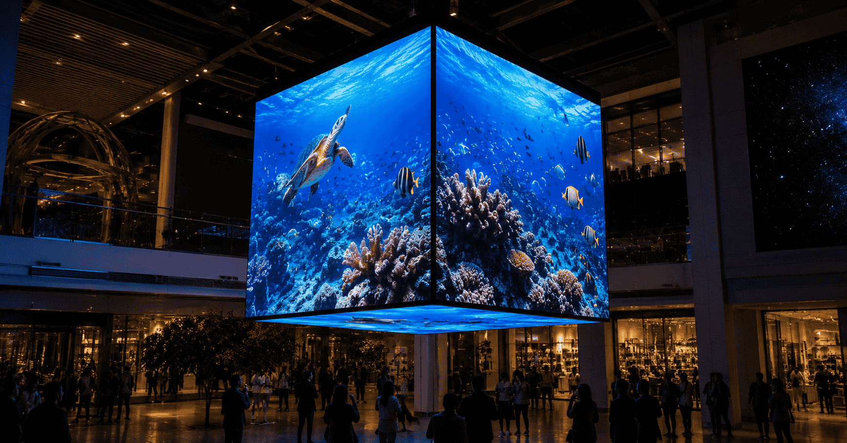 Four Sides, No Back: What an LED Cube Does That a Flat Screen Cannot