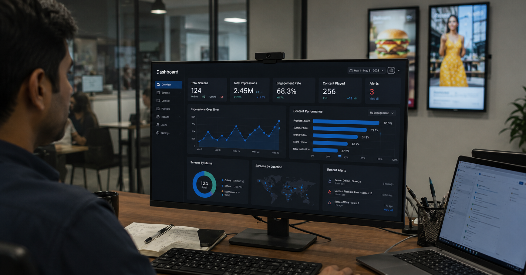 Digital Display Solutions with Built-In Analytics Features: What to Look For?